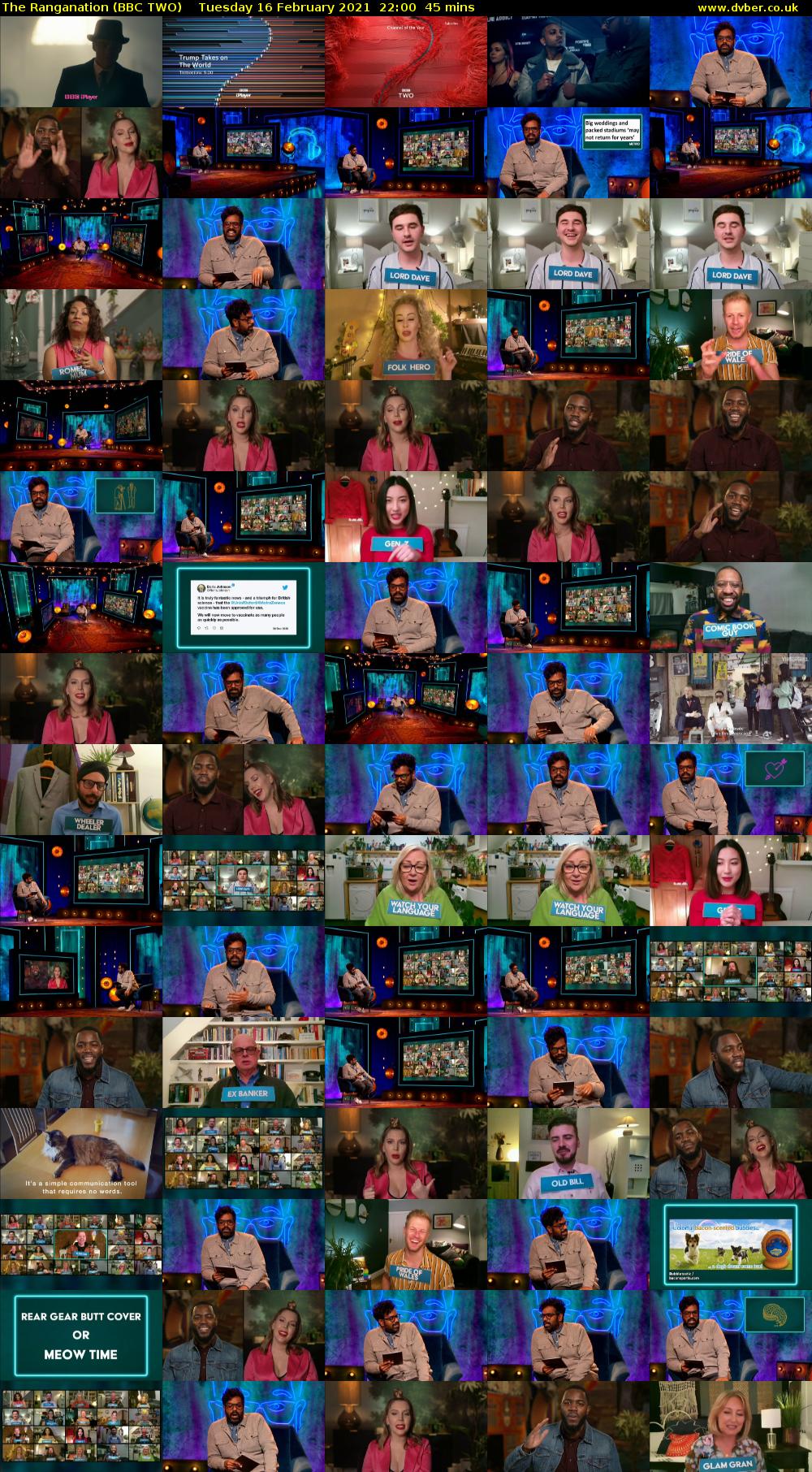 The Ranganation (BBC TWO) Tuesday 16 February 2021 22:00 - 22:45