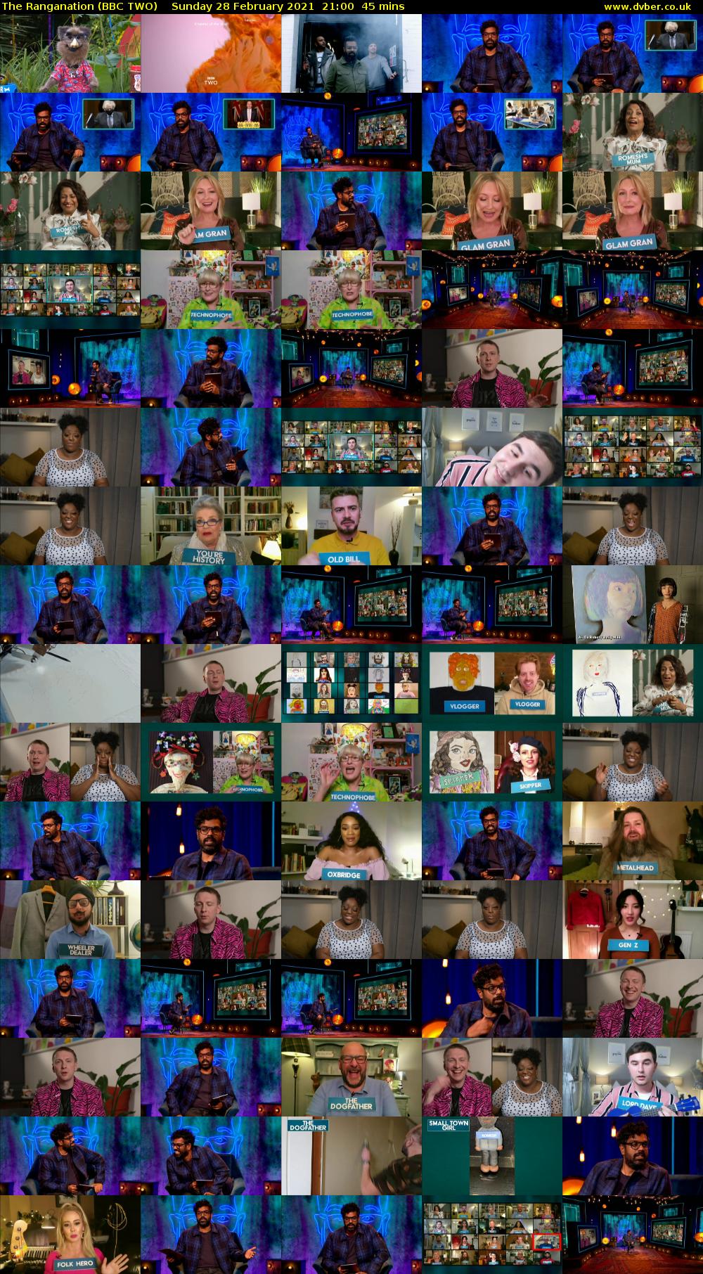 The Ranganation (BBC TWO) Sunday 28 February 2021 21:00 - 21:45