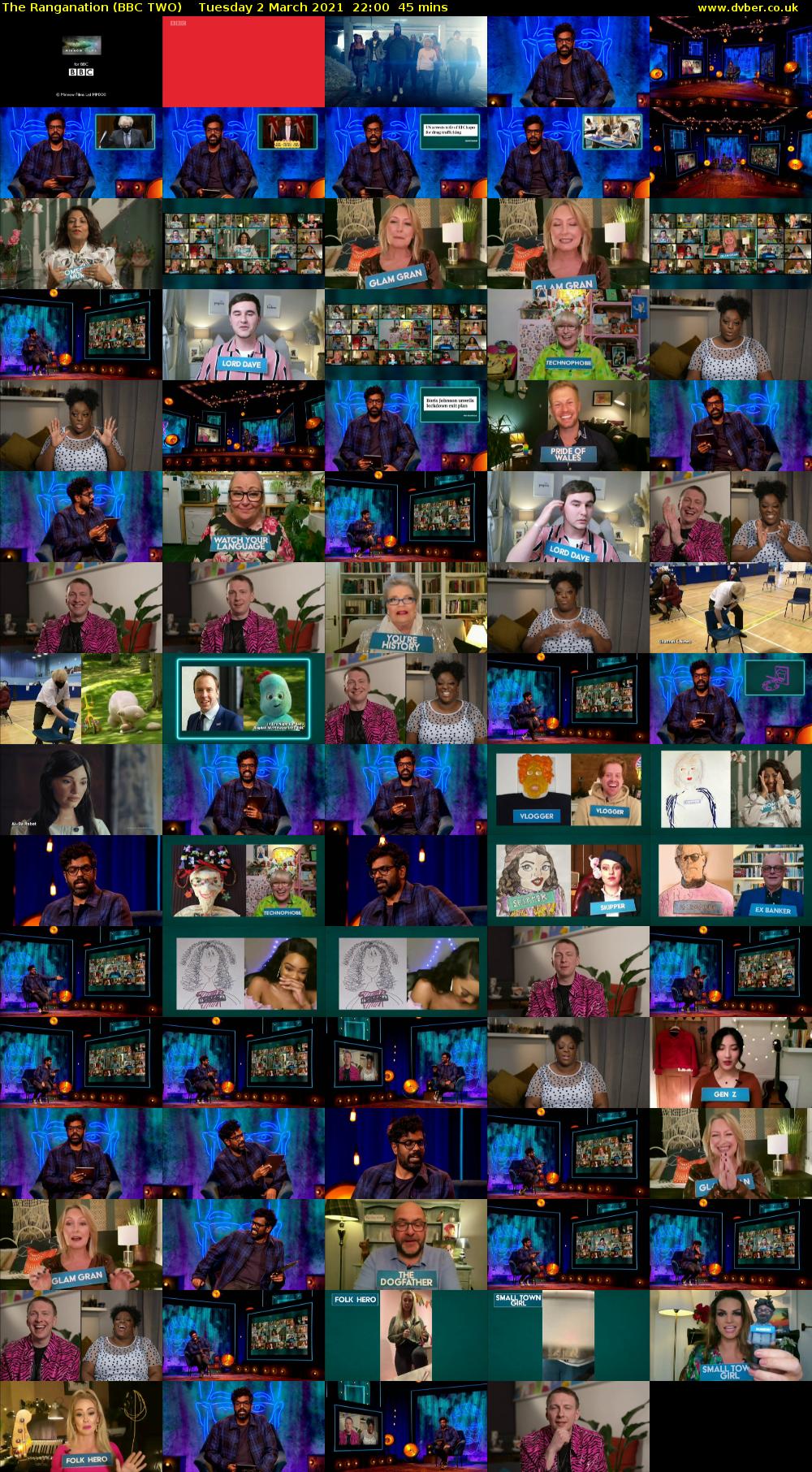 The Ranganation (BBC TWO) Tuesday 2 March 2021 22:00 - 22:45