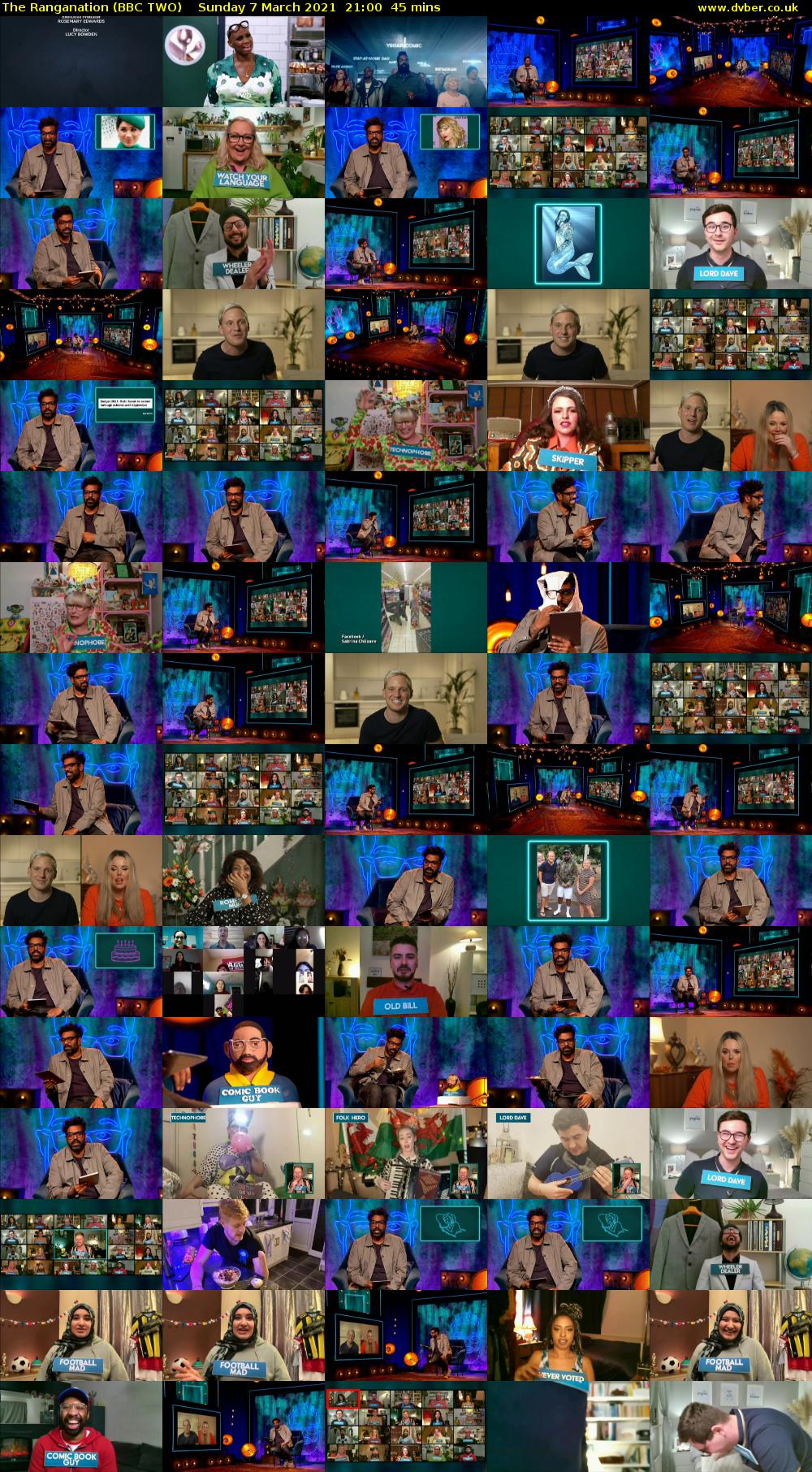 The Ranganation (BBC TWO) Sunday 7 March 2021 21:00 - 21:45