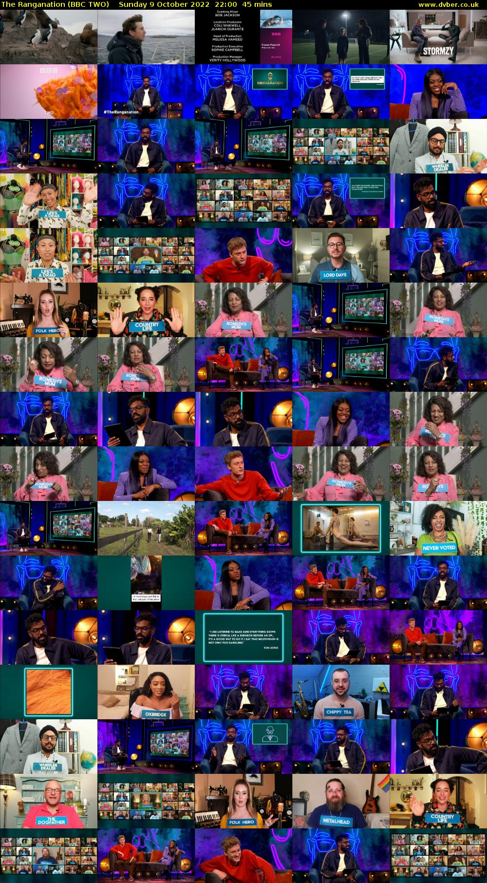 The Ranganation (BBC TWO) Sunday 9 October 2022 22:00 - 22:45
