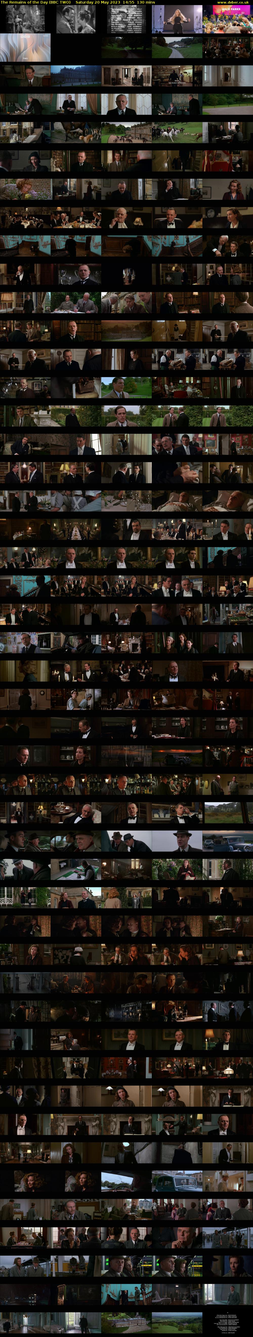 The Remains of the Day (BBC TWO) Saturday 20 May 2023 14:55 - 17:05