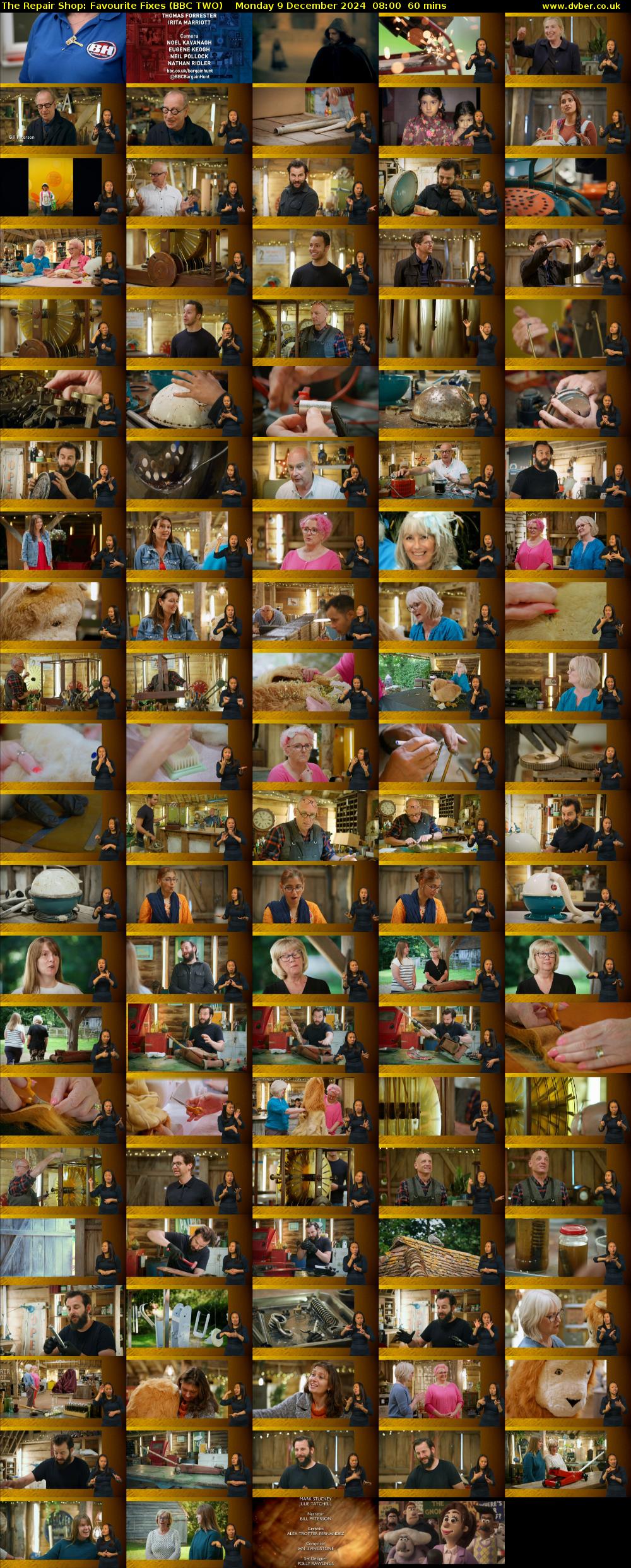 The Repair Shop: Favourite Fixes (BBC TWO) Monday 9 December 2024 08:00 - 09:00