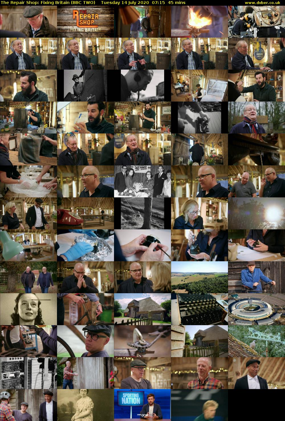 The Repair Shop: Fixing Britain (BBC TWO) Tuesday 14 July 2020 07:15 - 08:00