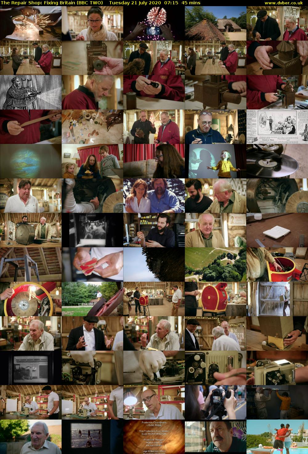 The Repair Shop: Fixing Britain (BBC TWO) Tuesday 21 July 2020 07:15 - 08:00