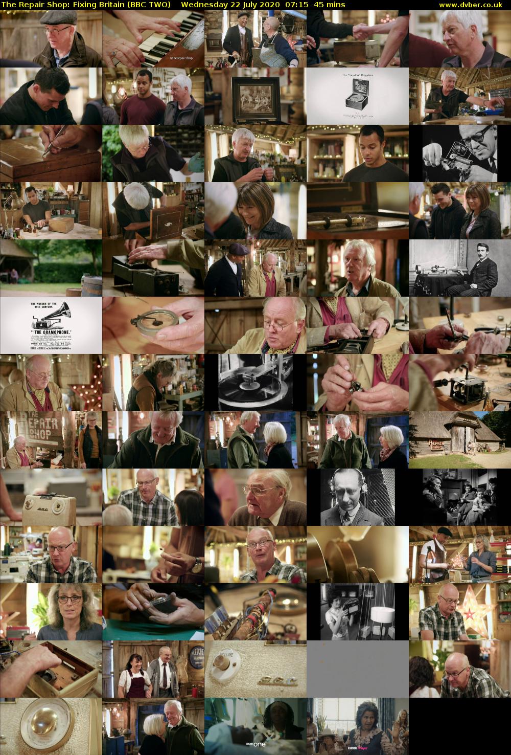 The Repair Shop: Fixing Britain (BBC TWO) Wednesday 22 July 2020 07:15 - 08:00