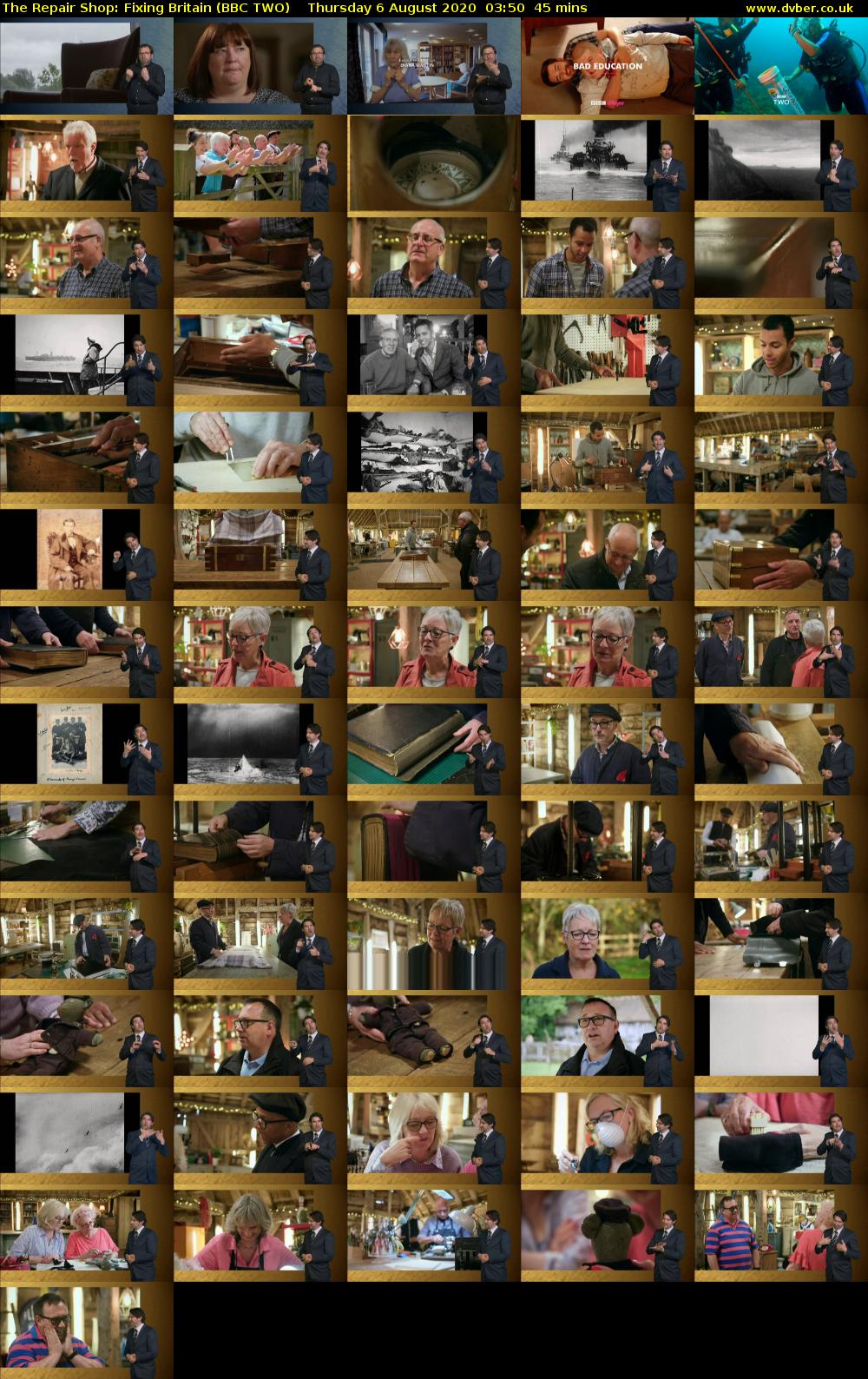 The Repair Shop: Fixing Britain (BBC TWO) Thursday 6 August 2020 03:50 - 04:35