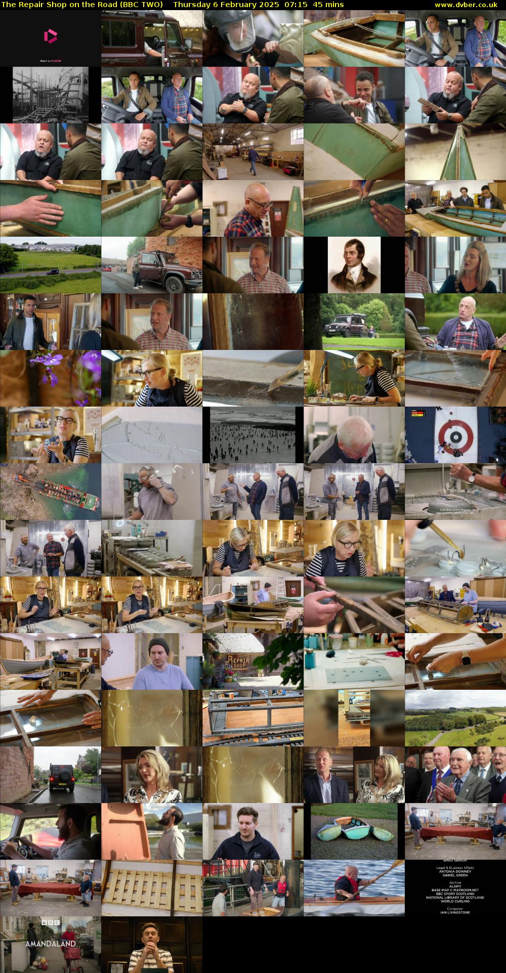 The Repair Shop on the Road (BBC TWO) Thursday 6 February 2025 07:15 - 08:00