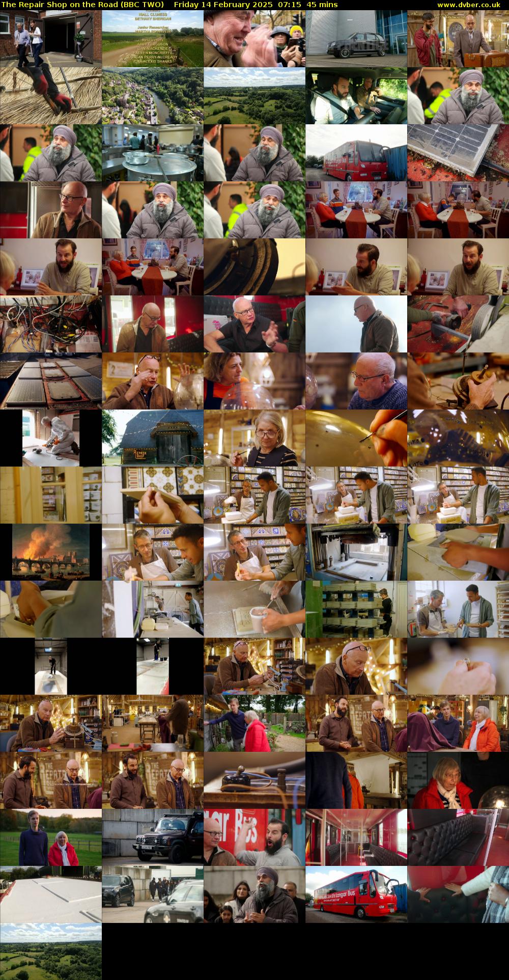 The Repair Shop on the Road (BBC TWO) Friday 14 February 2025 07:15 - 08:00