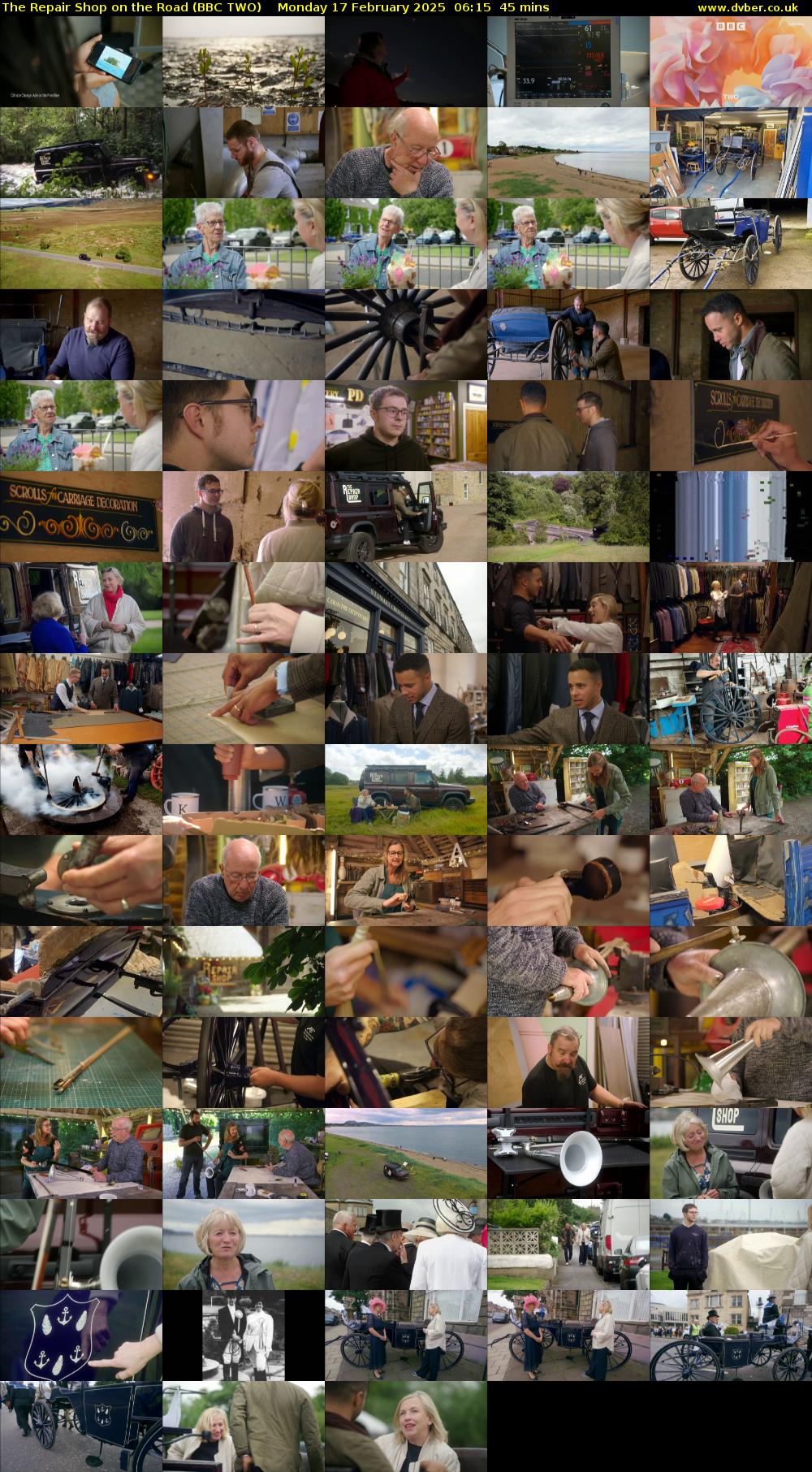 The Repair Shop on the Road (BBC TWO) Monday 17 February 2025 06:15 - 07:00