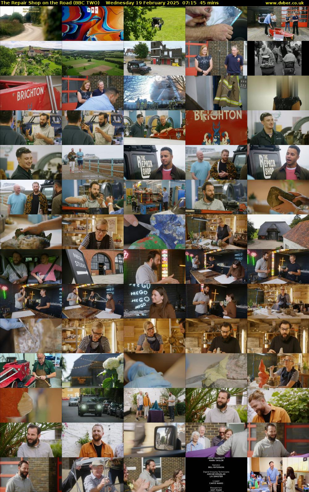 The Repair Shop on the Road (BBC TWO) Wednesday 19 February 2025 07:15 - 08:00