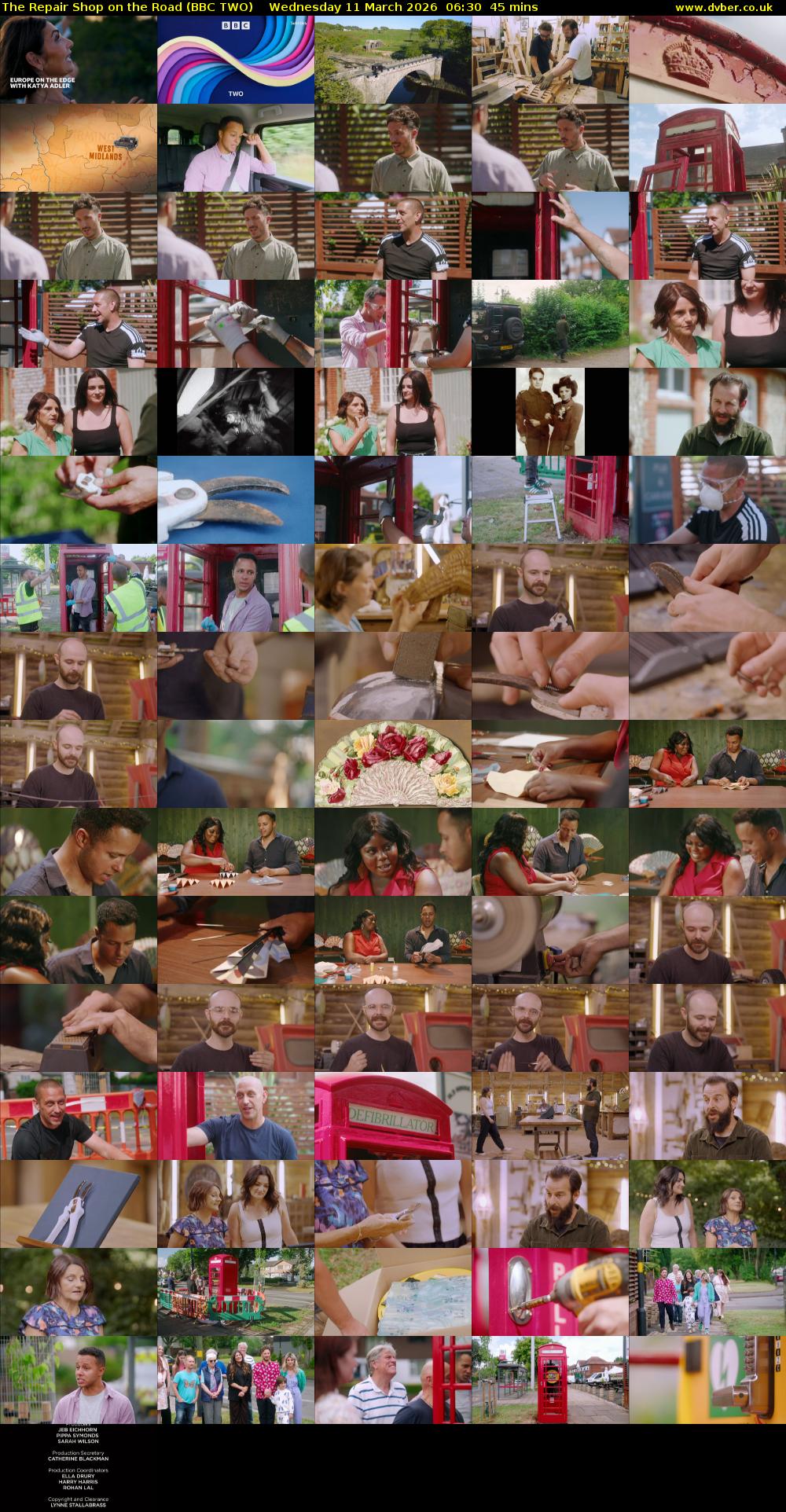 The Repair Shop on the Road (BBC TWO) Wednesday 11 March 2026 06:30 - 07:15