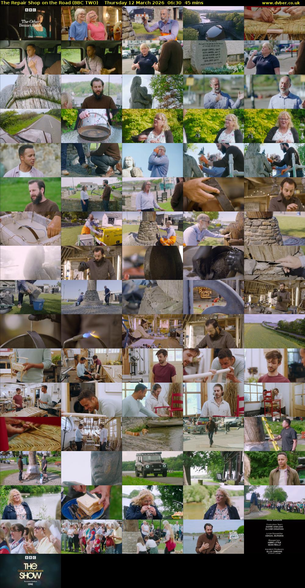 The Repair Shop on the Road (BBC TWO) Thursday 12 March 2026 06:30 - 07:15