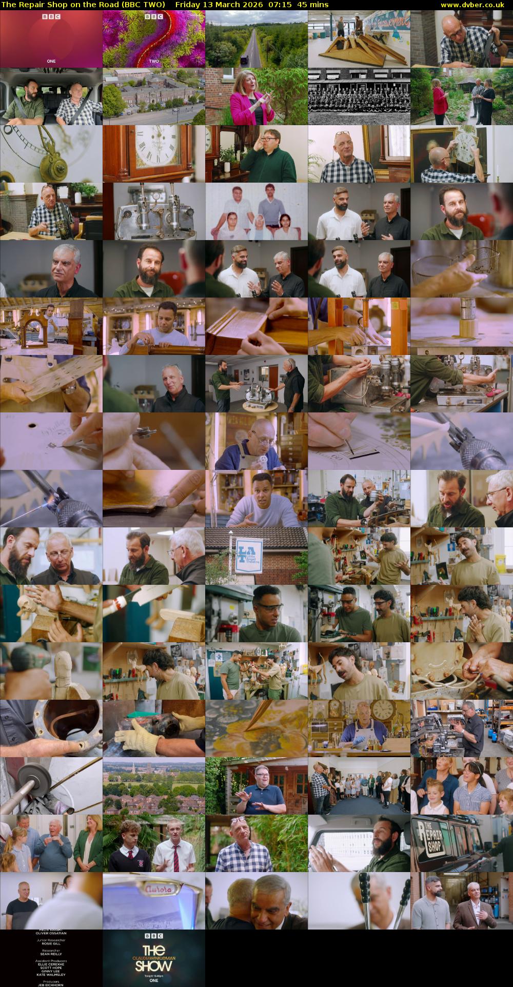 The Repair Shop on the Road (BBC TWO) Friday 13 March 2026 07:15 - 08:00