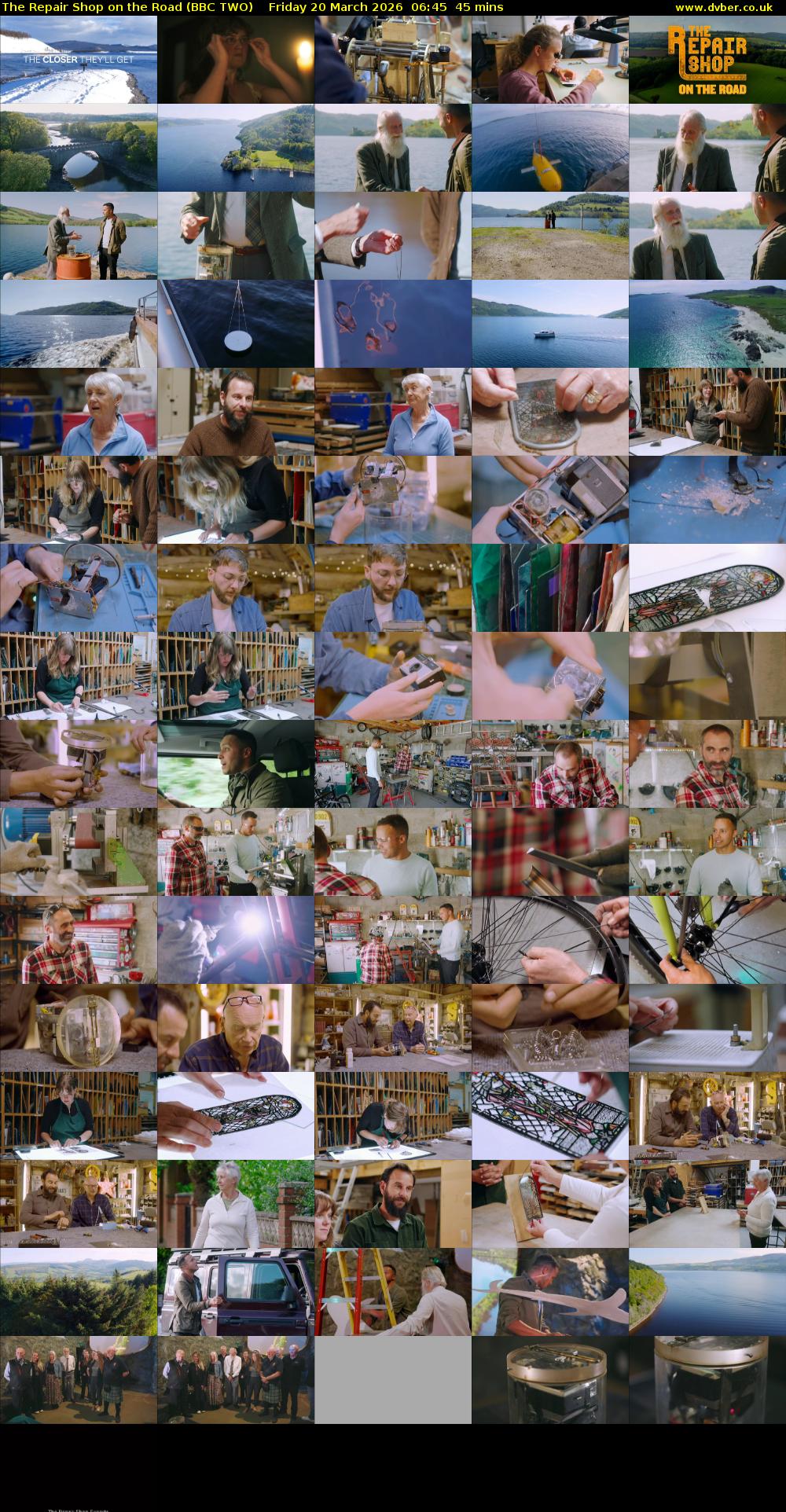 The Repair Shop on the Road (BBC TWO) Friday 20 March 2026 06:45 - 07:30