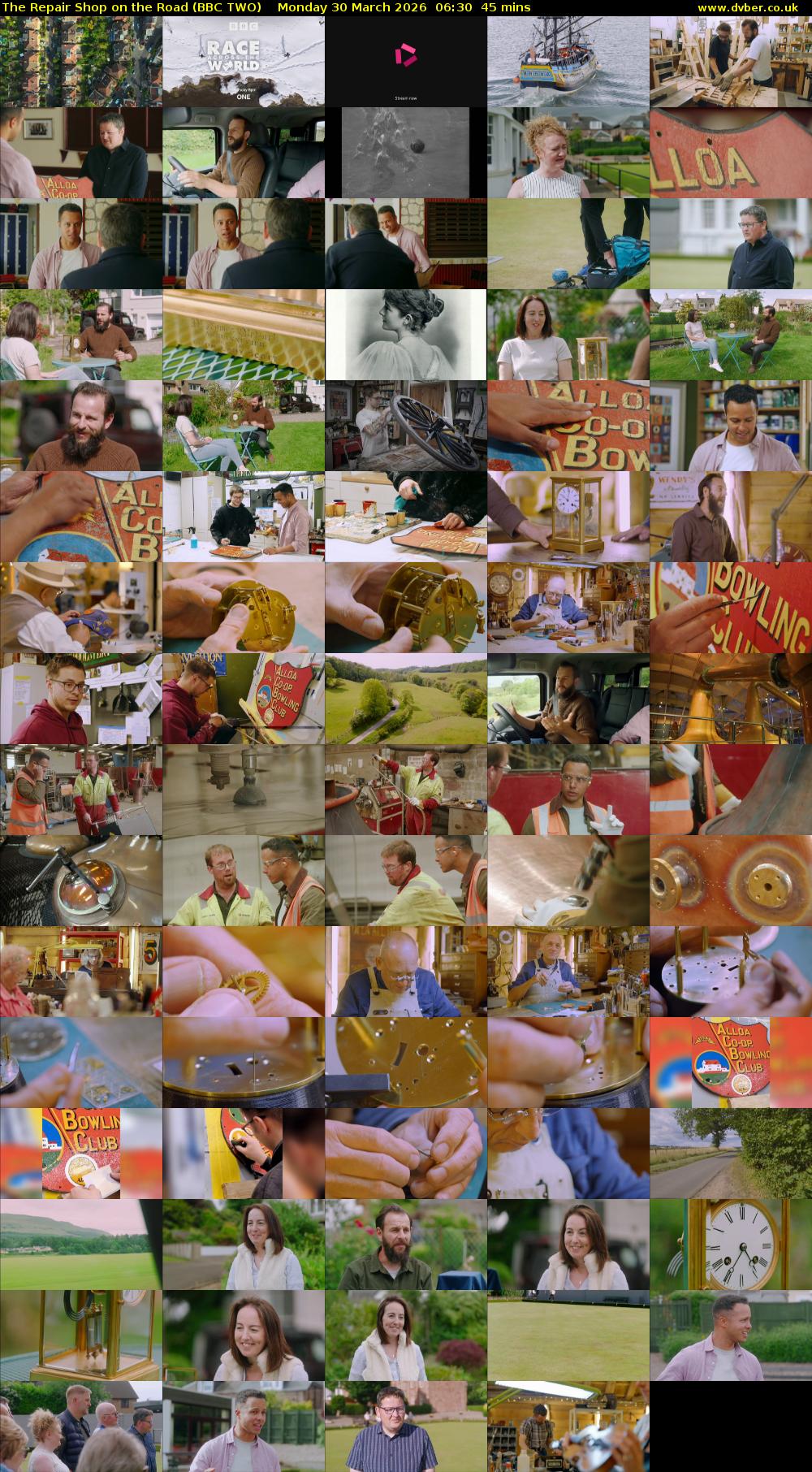 The Repair Shop on the Road (BBC TWO) Monday 30 March 2026 06:30 - 07:15