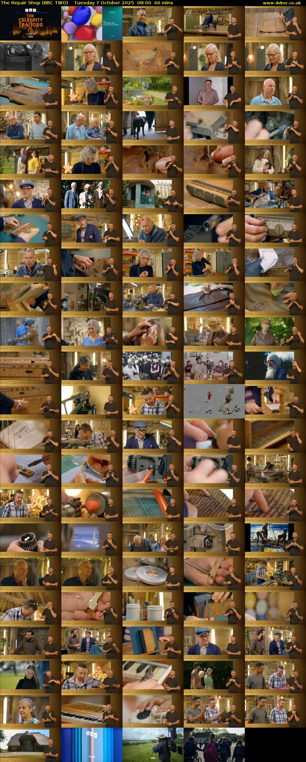 The Repair Shop (BBC TWO) Tuesday 7 October 2025 08:00 - 09:00