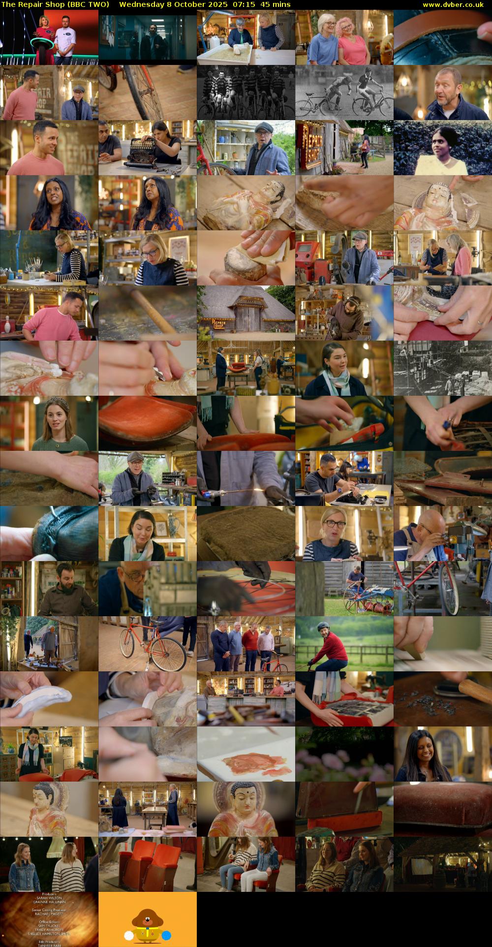The Repair Shop (BBC TWO) Wednesday 8 October 2025 07:15 - 08:00