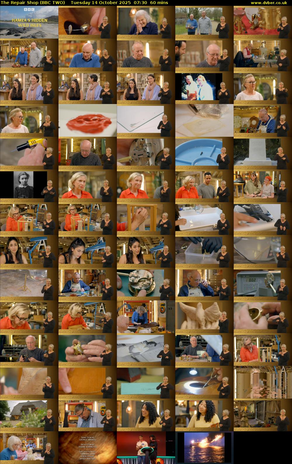 The Repair Shop (BBC TWO) Tuesday 14 October 2025 07:30 - 08:30
