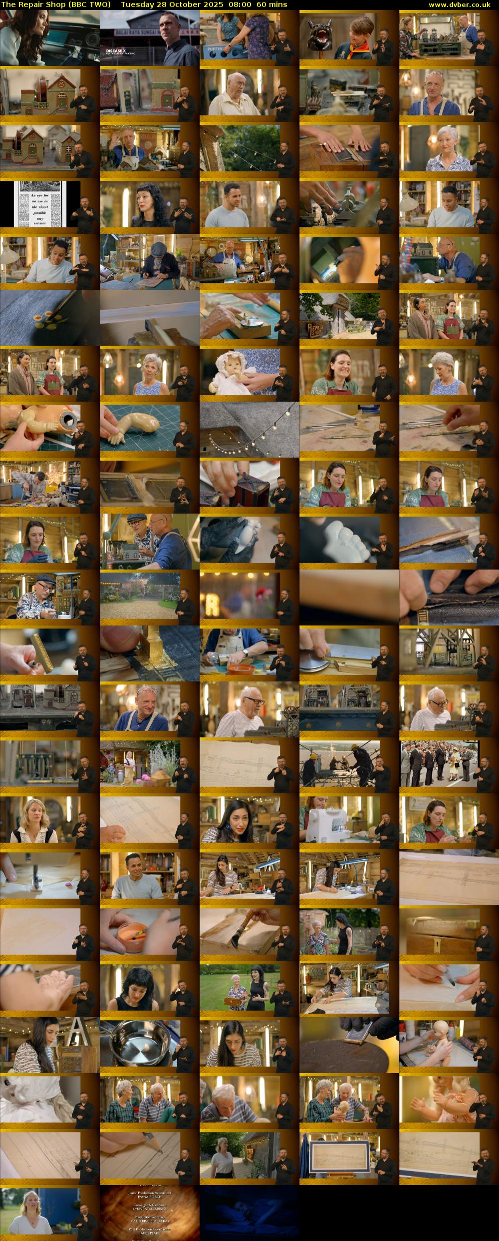 The Repair Shop (BBC TWO) Tuesday 28 October 2025 08:00 - 09:00