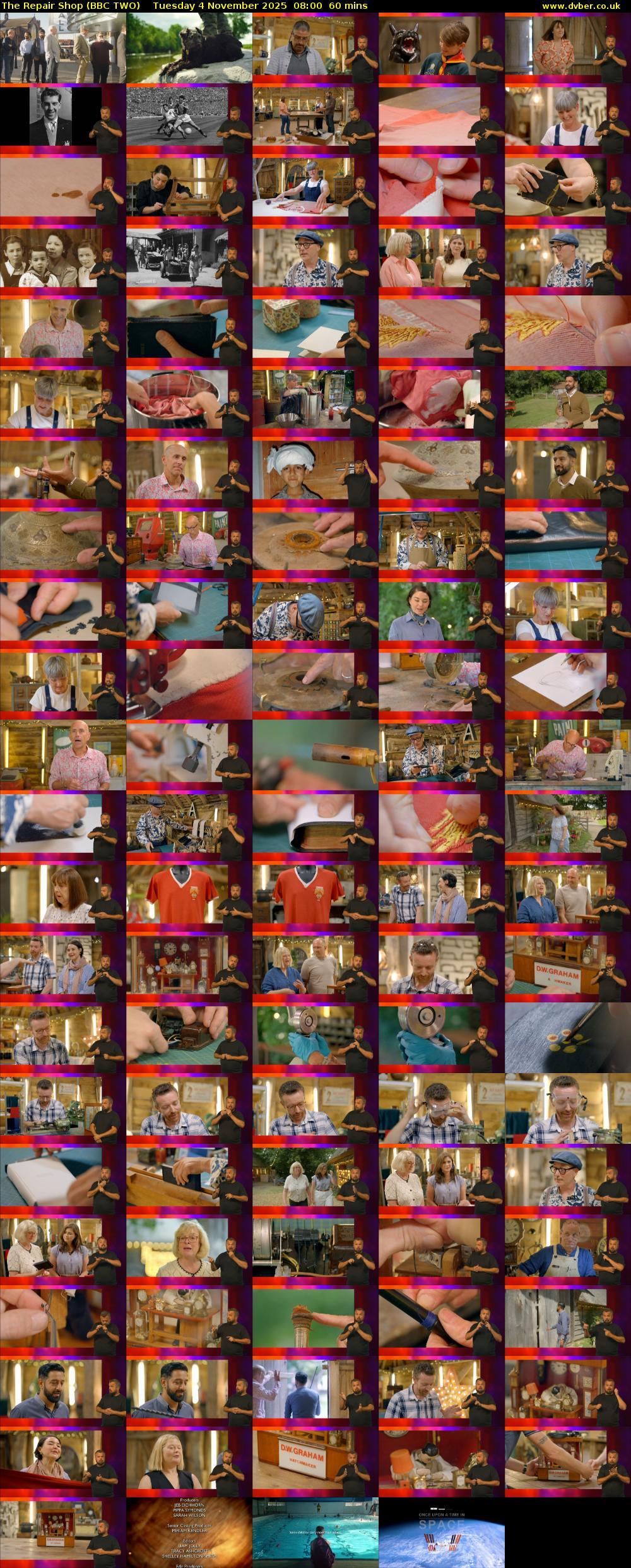 The Repair Shop (BBC TWO) Tuesday 4 November 2025 08:00 - 09:00