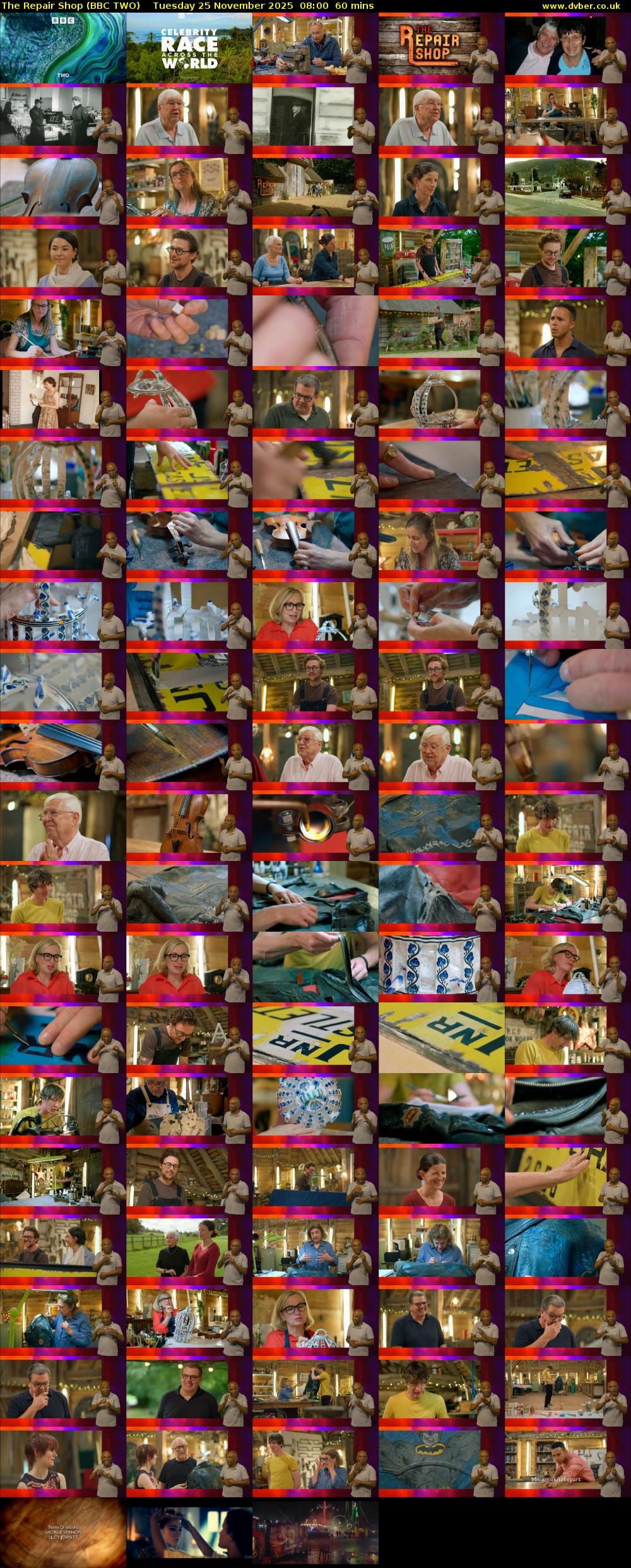 The Repair Shop (BBC TWO) Tuesday 25 November 2025 08:00 - 09:00