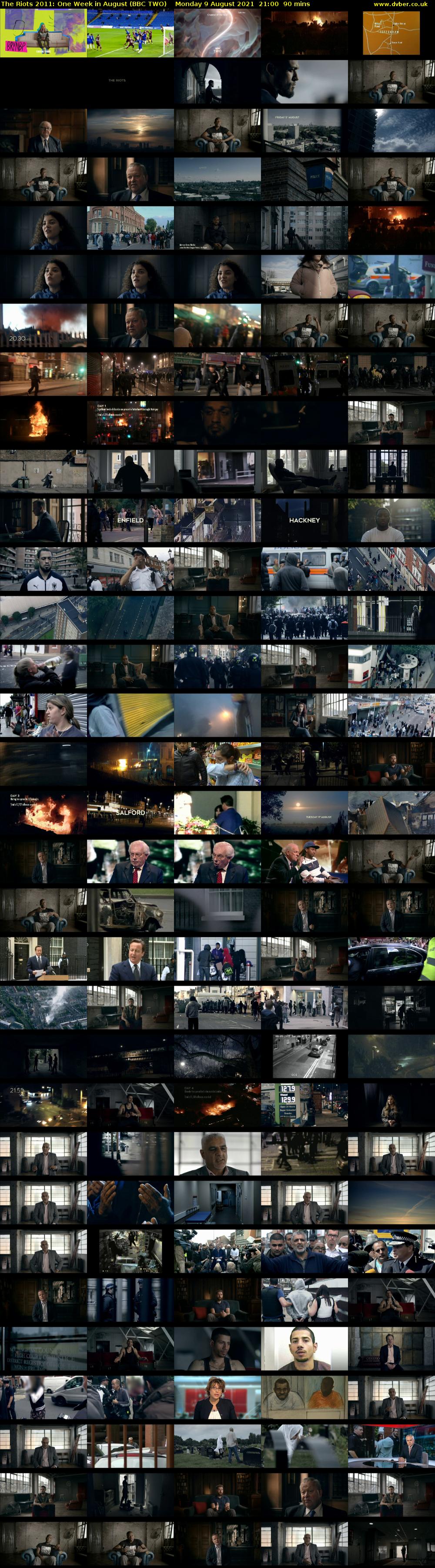 The Riots 2011: One Week in August (BBC TWO) Monday 9 August 2021 21:00 - 22:30