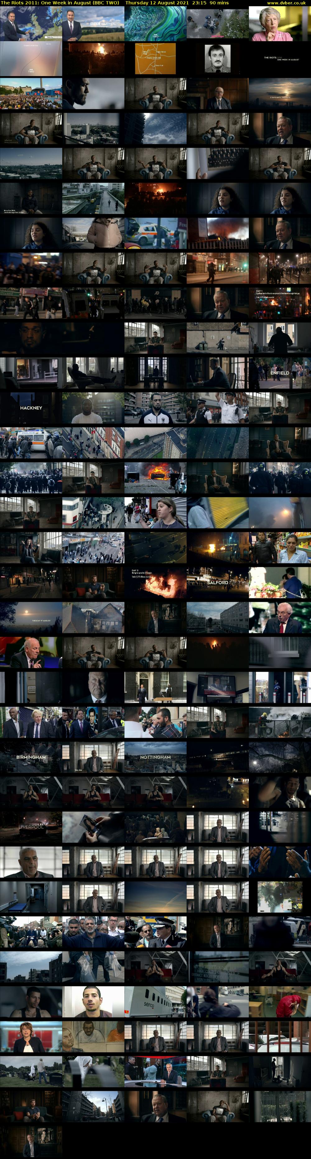 The Riots 2011: One Week in August (BBC TWO) Thursday 12 August 2021 23:15 - 00:45