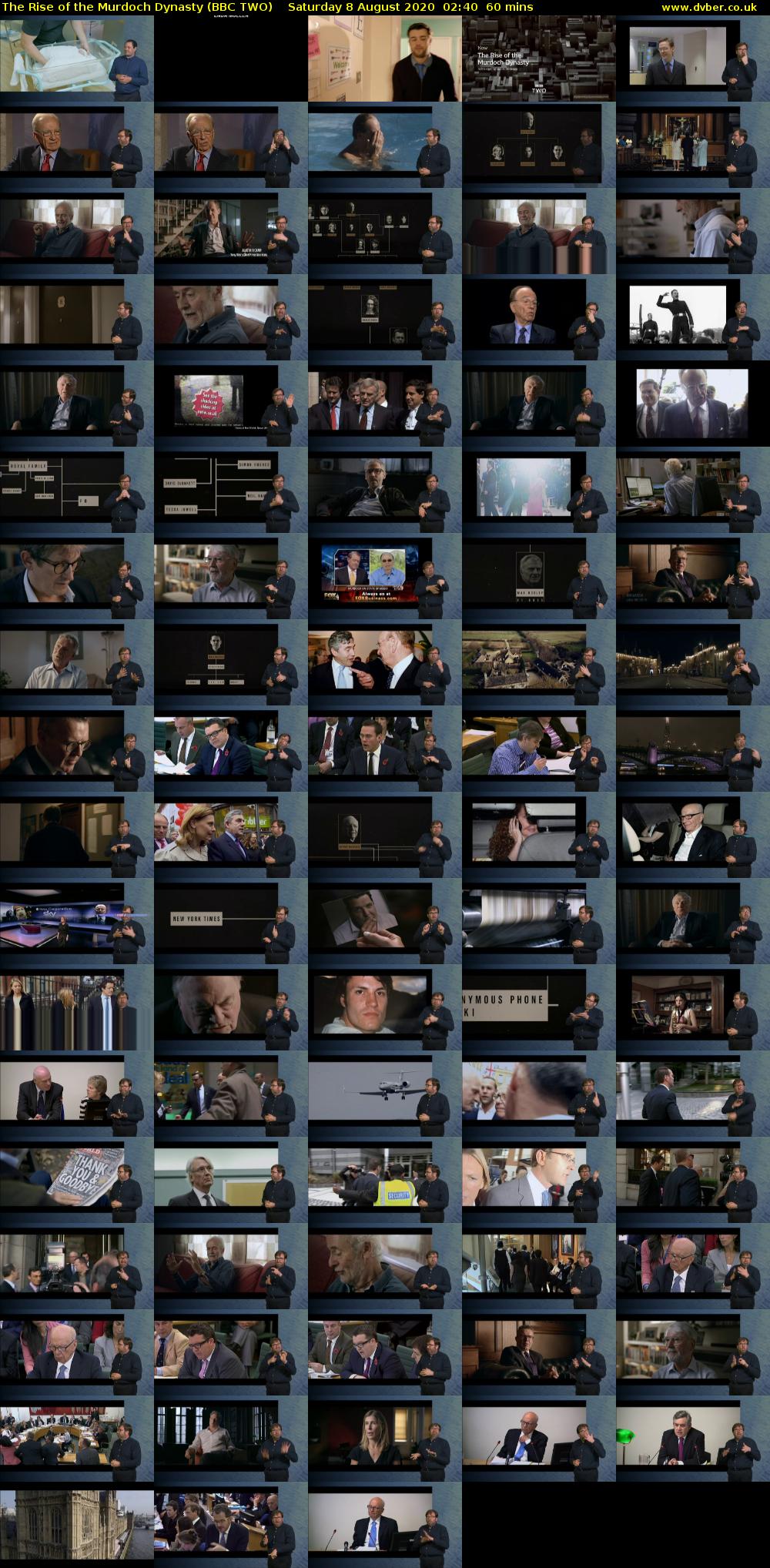 The Rise of the Murdoch Dynasty (BBC TWO) Saturday 8 August 2020 02:40 - 03:40