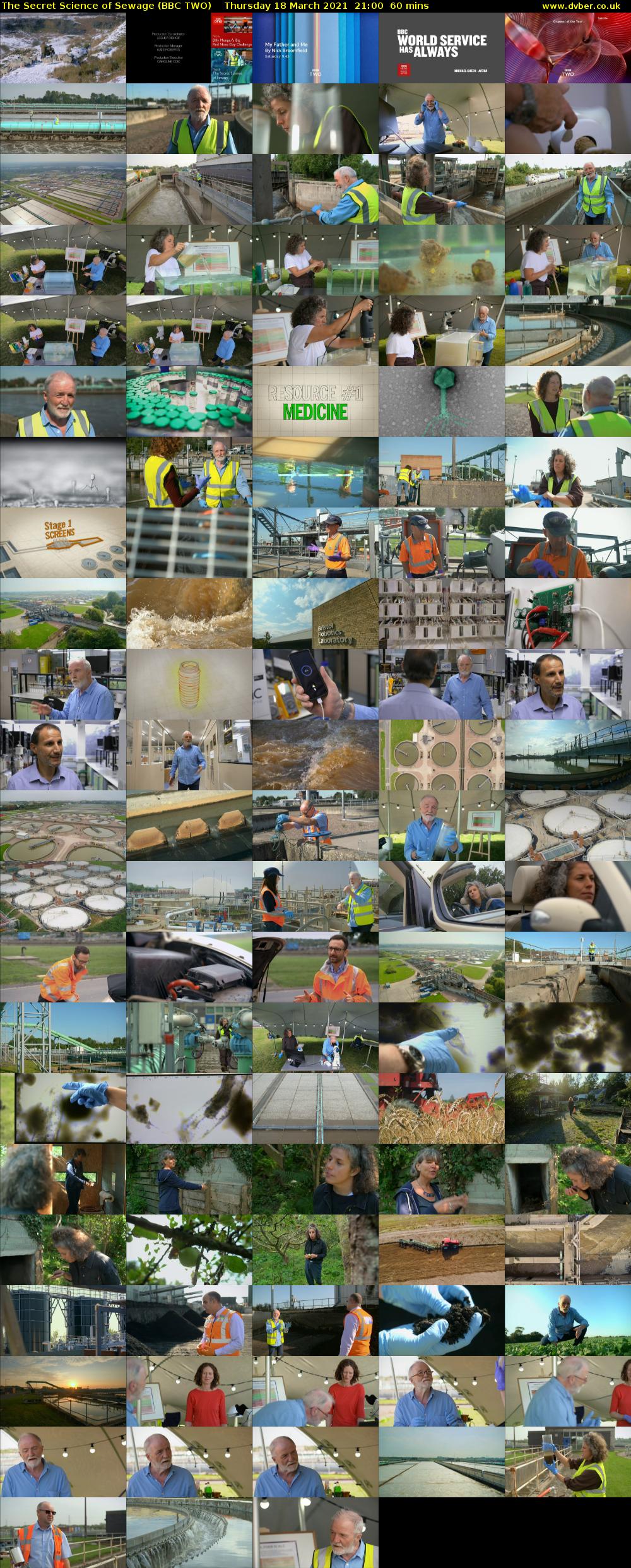 The Secret Science of Sewage (BBC TWO) Thursday 18 March 2021 21:00 - 22:00