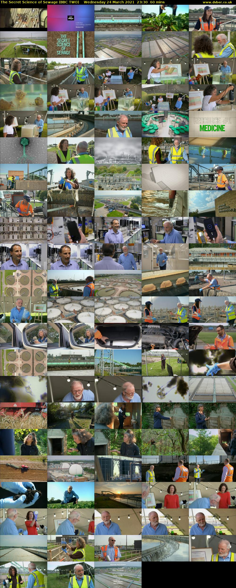 The Secret Science of Sewage (BBC TWO) Wednesday 24 March 2021 23:30 - 00:30