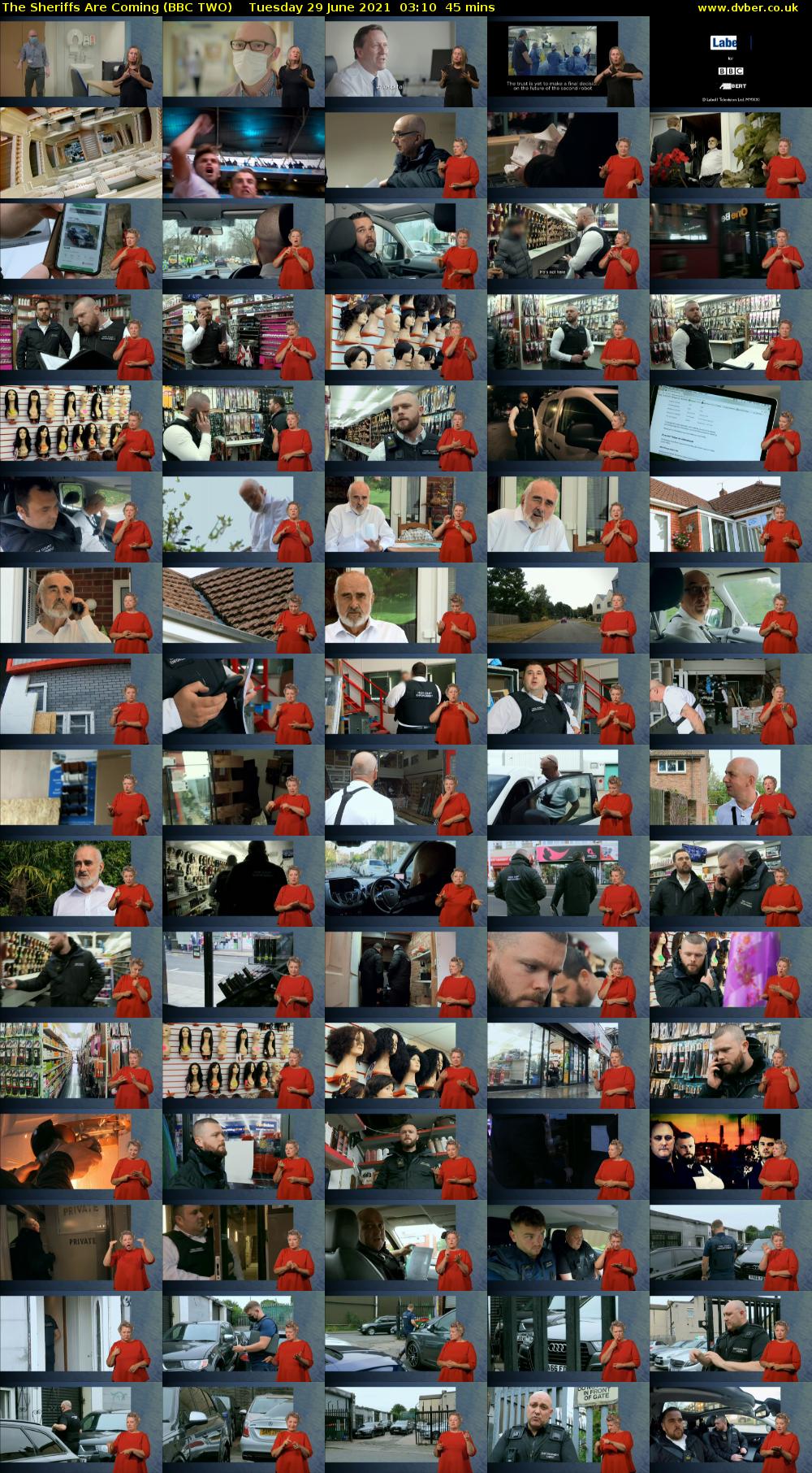 The Sheriffs Are Coming (BBC TWO) Tuesday 29 June 2021 03:10 - 03:55