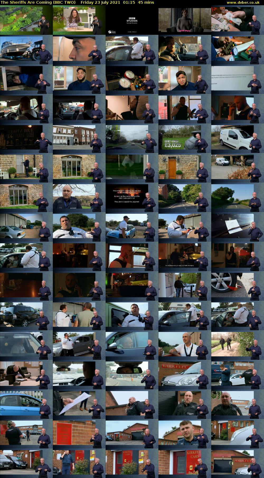 The Sheriffs Are Coming (BBC TWO) Friday 23 July 2021 01:15 - 02:00