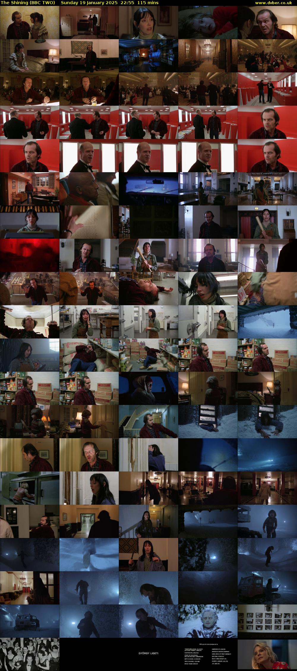 The Shining (BBC TWO) Sunday 19 January 2025 22:55 - 00:50