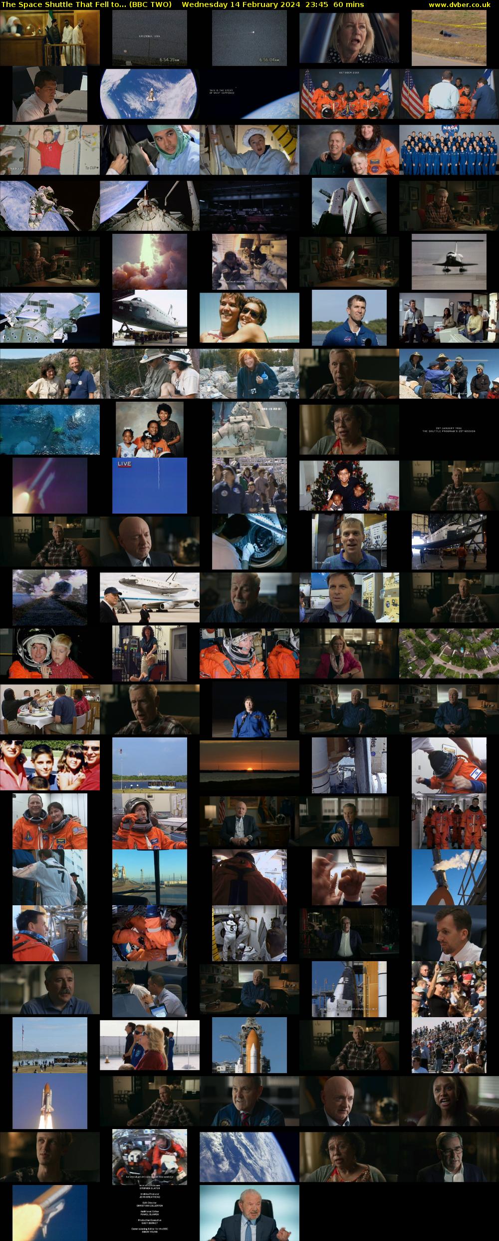 The Space Shuttle That Fell to... (BBC TWO) Wednesday 14 February 2024 23:45 - 00:45