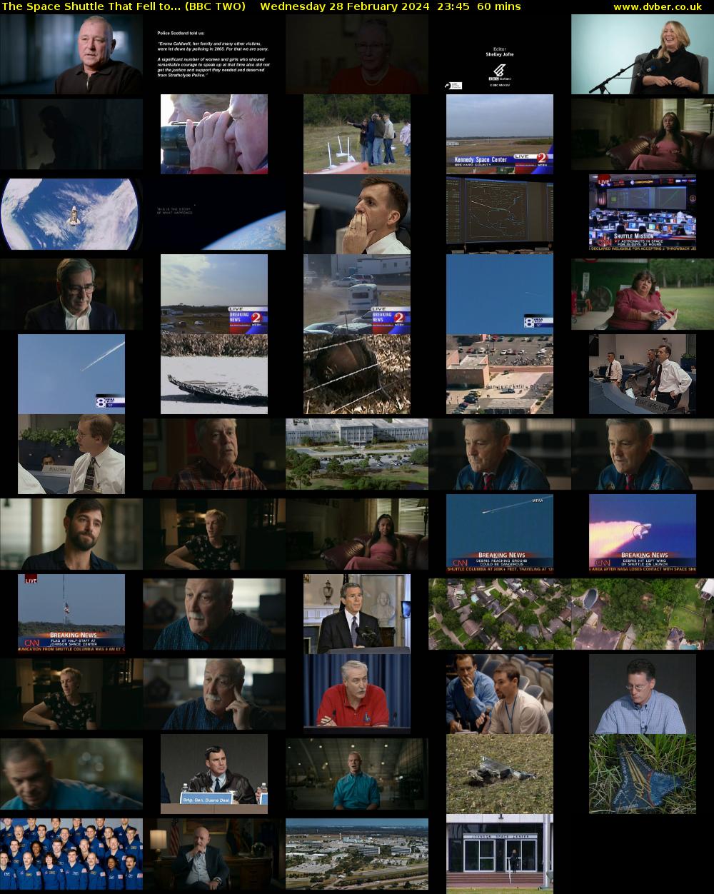 The Space Shuttle That Fell to... (BBC TWO) Wednesday 28 February 2024 23:45 - 00:45