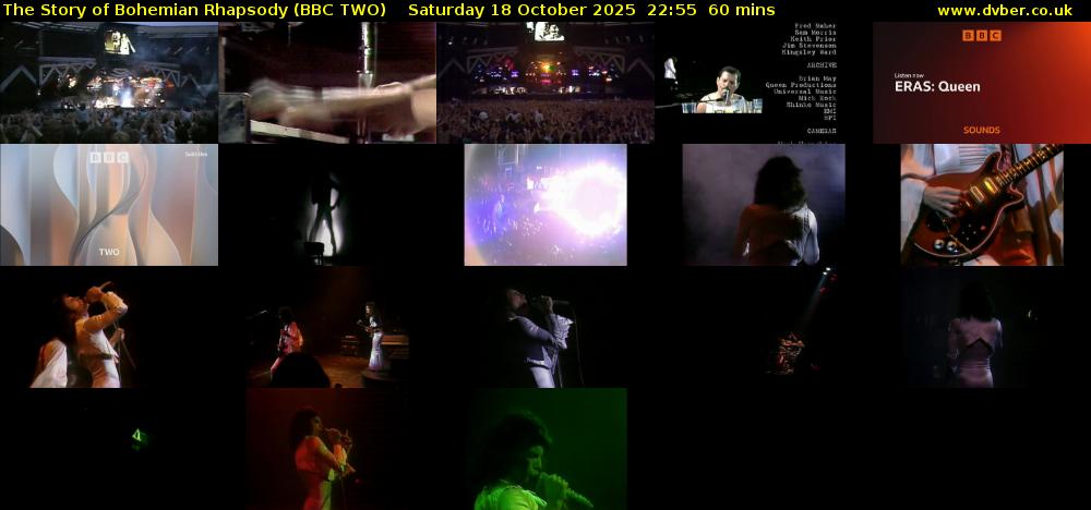 The Story of Bohemian Rhapsody (BBC TWO) Saturday 18 October 2025 22:55 - 23:55