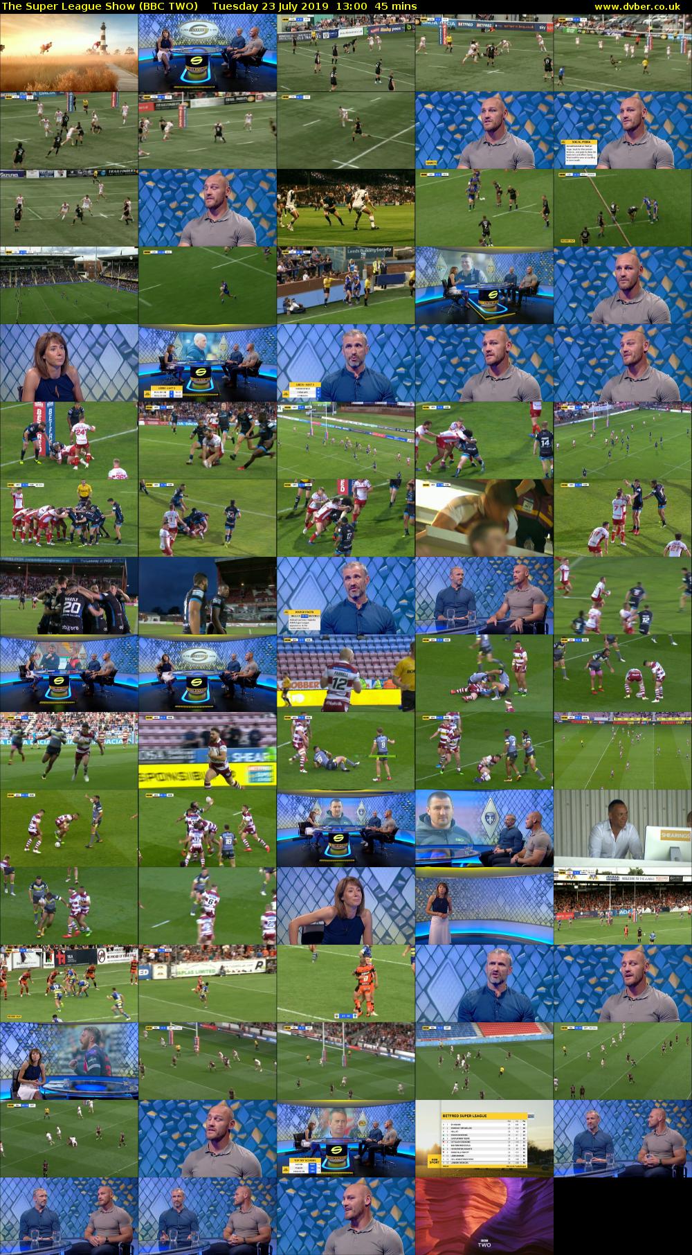 The Super League Show (BBC TWO) Tuesday 23 July 2019 13:00 - 13:45