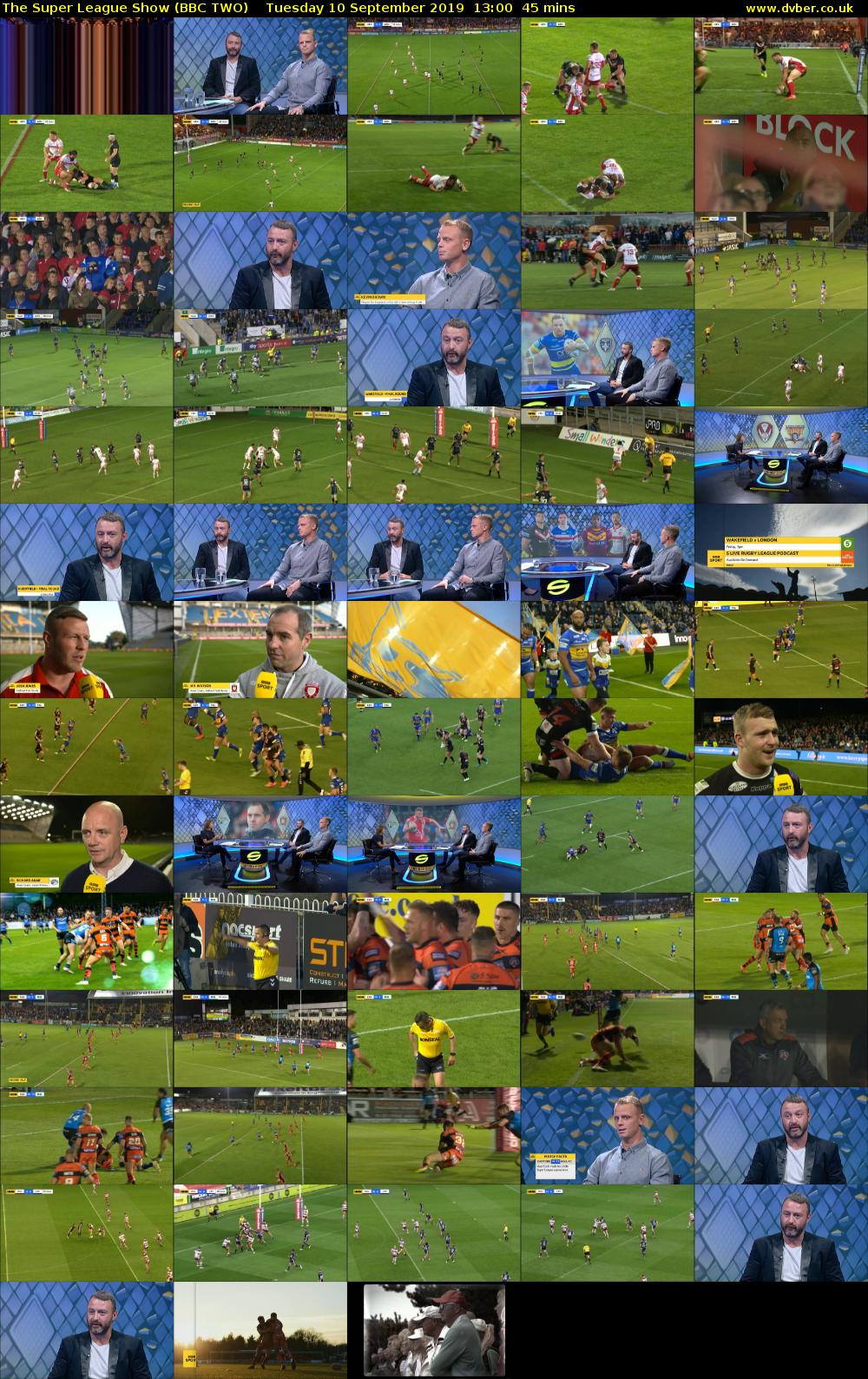 The Super League Show (BBC TWO) Tuesday 10 September 2019 13:00 - 13:45
