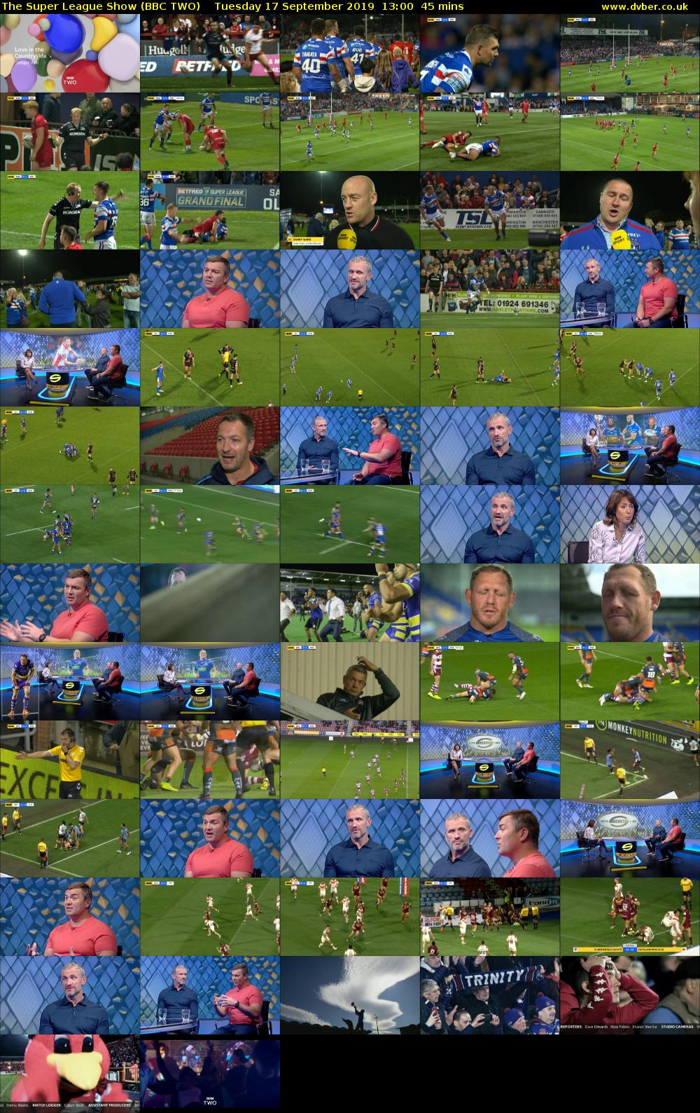 The Super League Show (BBC TWO) Tuesday 17 September 2019 13:00 - 13:45