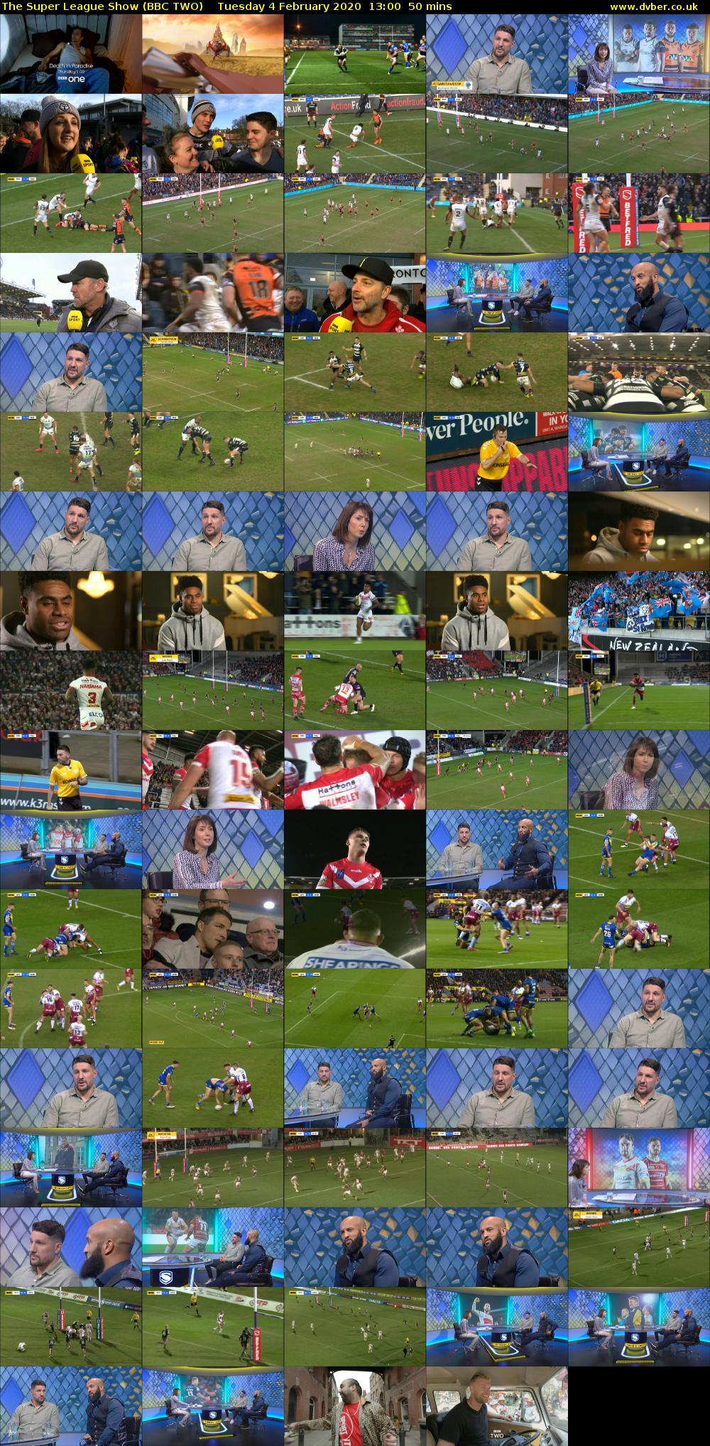 The Super League Show (BBC TWO) Tuesday 4 February 2020 13:00 - 13:50