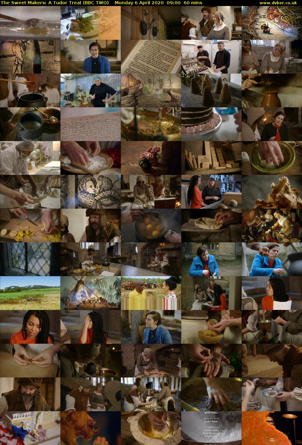 The Sweet Makers: A Tudor Treat (BBC TWO) Monday 6 April 2020 09:00 - 10:00