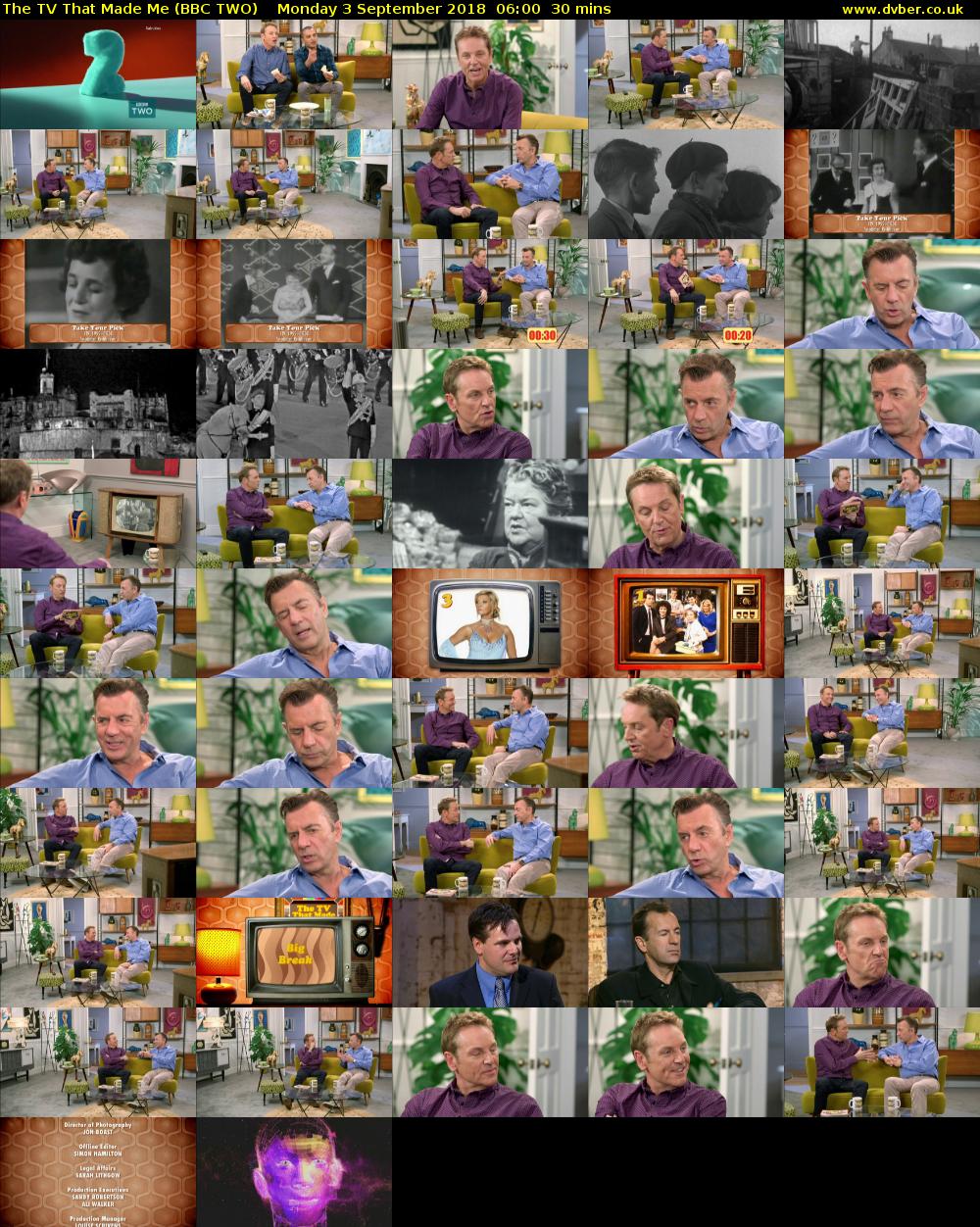 The TV That Made Me (BBC TWO) Monday 3 September 2018 06:00 - 06:30