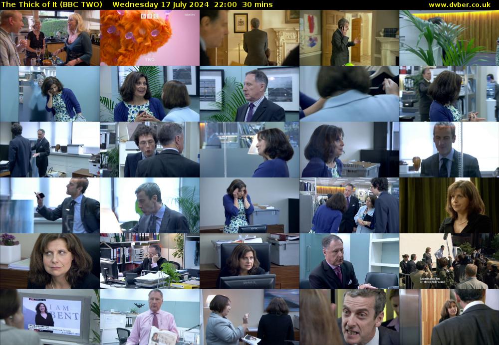 The Thick of It (BBC TWO) Wednesday 17 July 2024 22:00 - 22:30