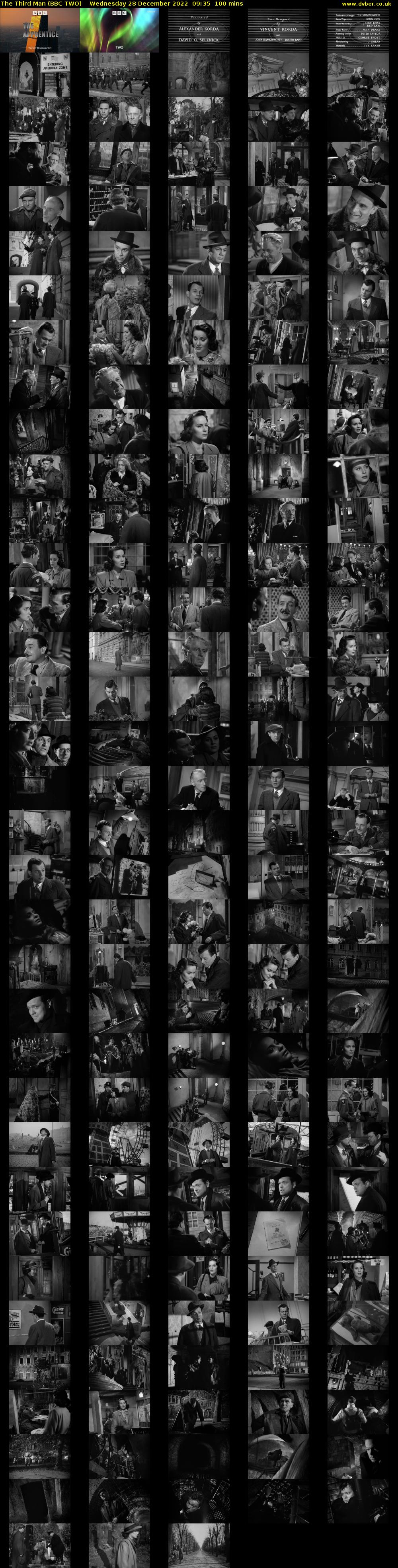 The Third Man (BBC TWO) Wednesday 28 December 2022 09:35 - 11:15