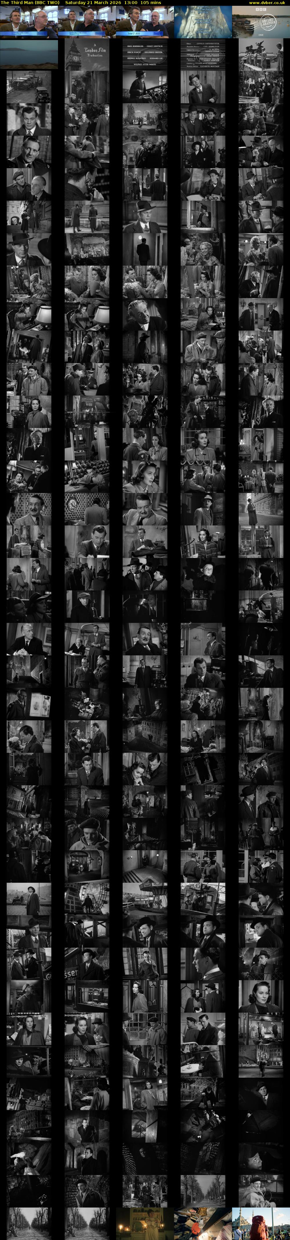 The Third Man (BBC TWO) Saturday 21 March 2026 13:00 - 14:45