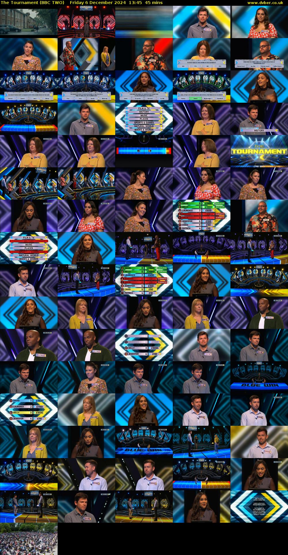 The Tournament (BBC TWO) Friday 6 December 2024 13:45 - 14:30