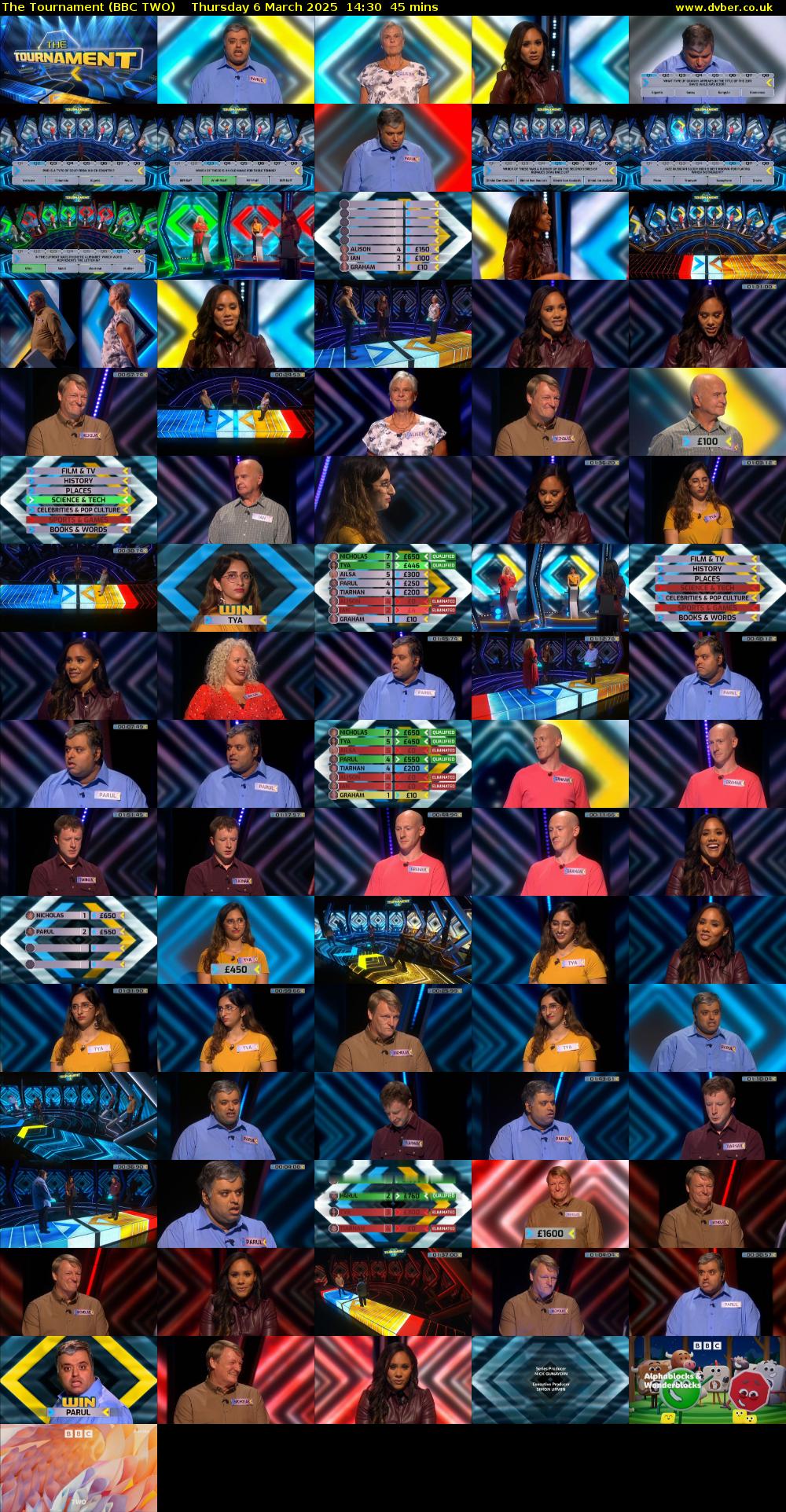 The Tournament (BBC TWO) Thursday 6 March 2025 14:30 - 15:15