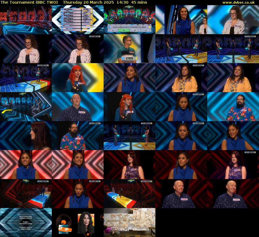 The Tournament (BBC TWO) Thursday 20 March 2025 14:30 - 15:15