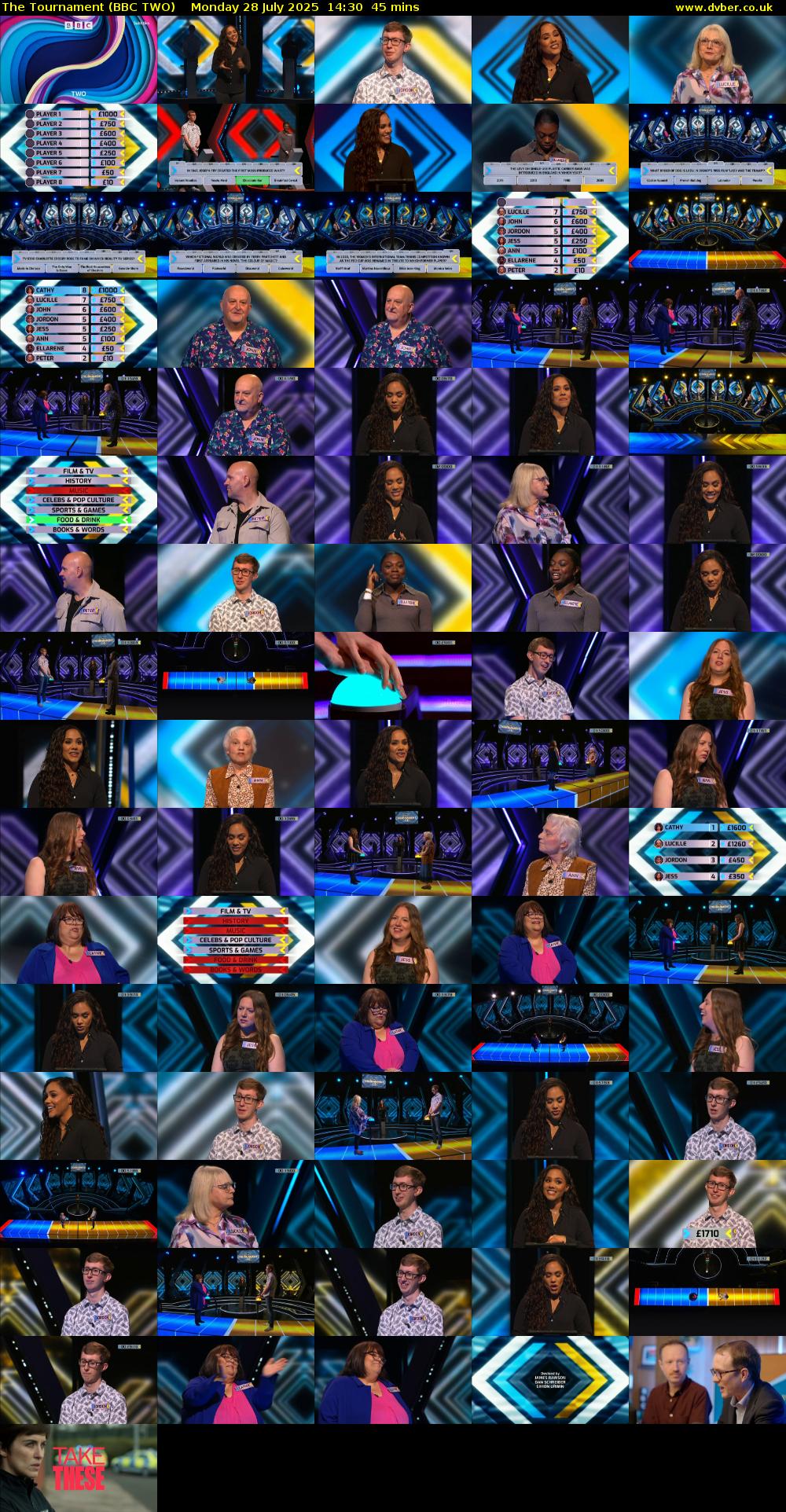 The Tournament (BBC TWO) Monday 28 July 2025 14:30 - 15:15